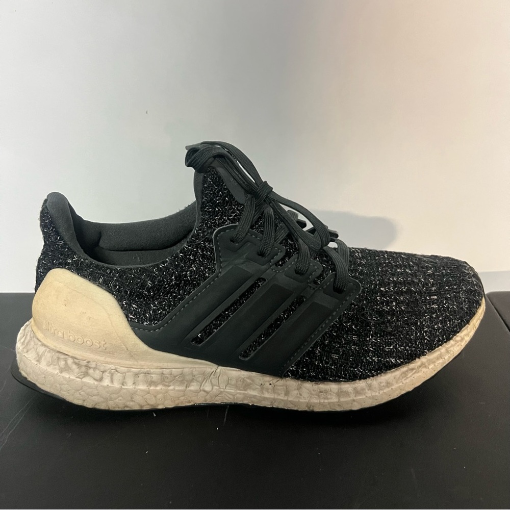 adidas Black Knit UltraBoost with Cream Boost Midsole